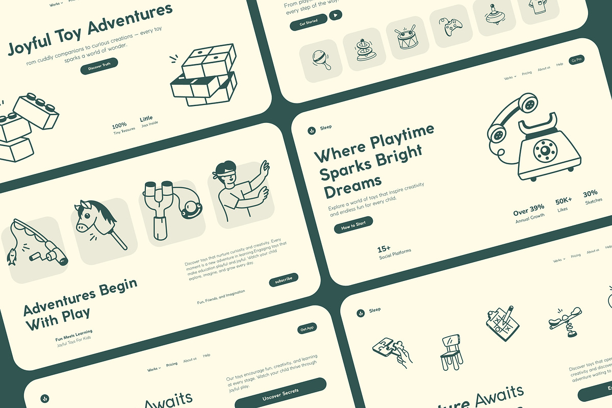 Children's Day Doodle Icons, an Outline Icon by Vectors Market (Photo 3 of 8)