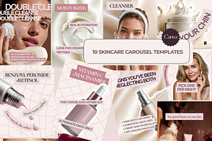 Skincare Canva Instagram Carousel