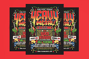 Heavy Metal Music Event Flyer, a Flyer Template by Muhamad Iqbal hidayat (Thumbnail 1 of 4)