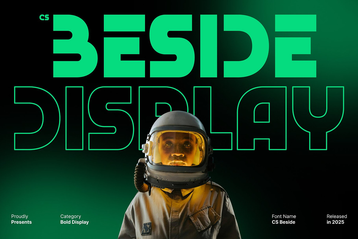 CS Beside – Bold Display Font, a Sans Serif Font by Craft Supply Co. (Photo 1 of 8)