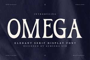 Omega – Serif Display Font