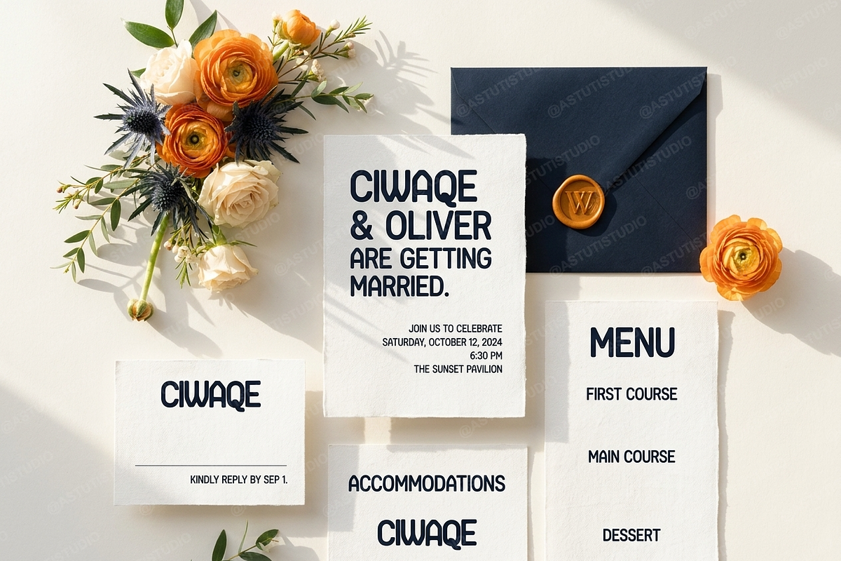 Ciwaqe - Elegant Serif Typeface, a Serif Font by Astuti Studio (Photo 12 of 25)