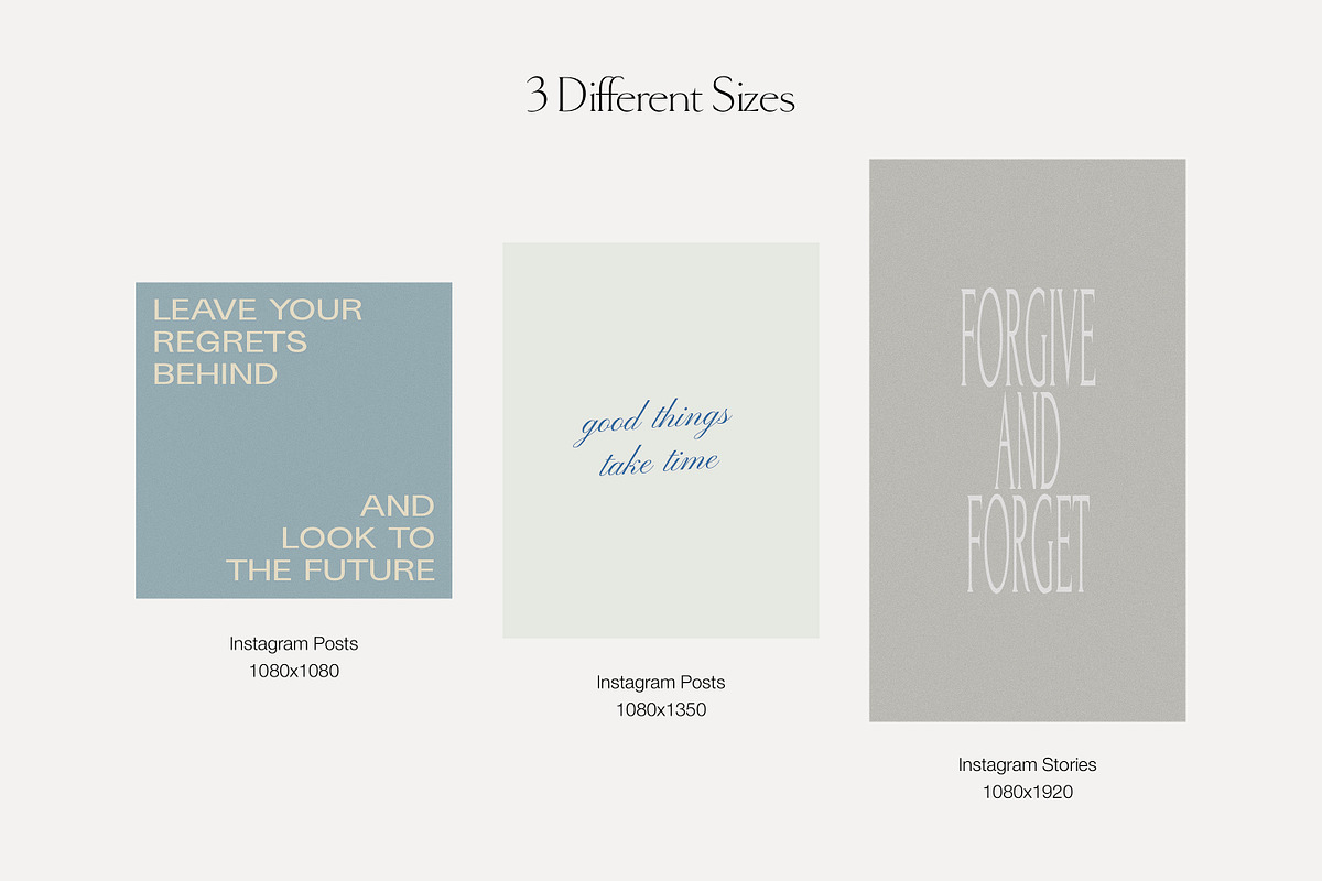 Instagram Quotes Posts Stories PS, a Social Media Template by Love Radiation Studio (Photo 11 of 19)