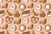 Pattern and set with baking, a Pattern Graphic by Melniklenart (Thumbnail 3 of 3)