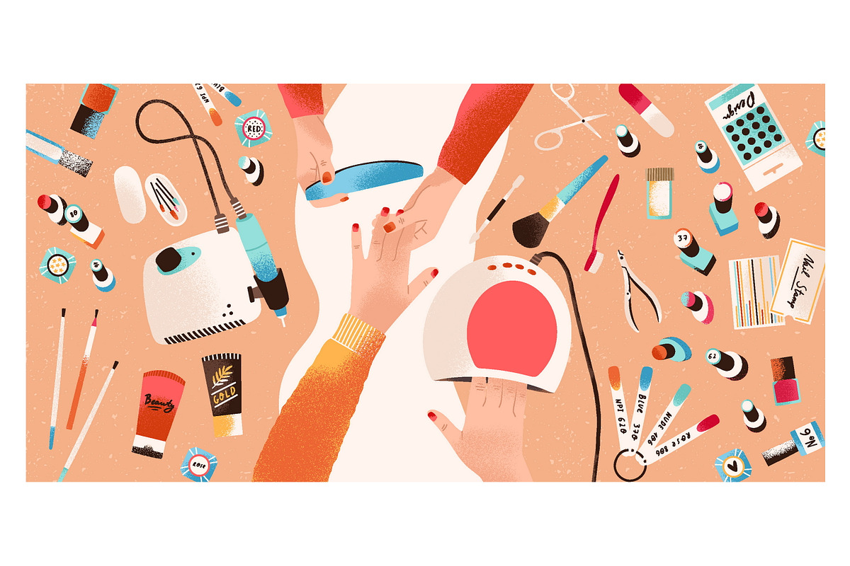 Manicure, nail care, a Work Illustration by Good Studio (Photo 1 of 2)