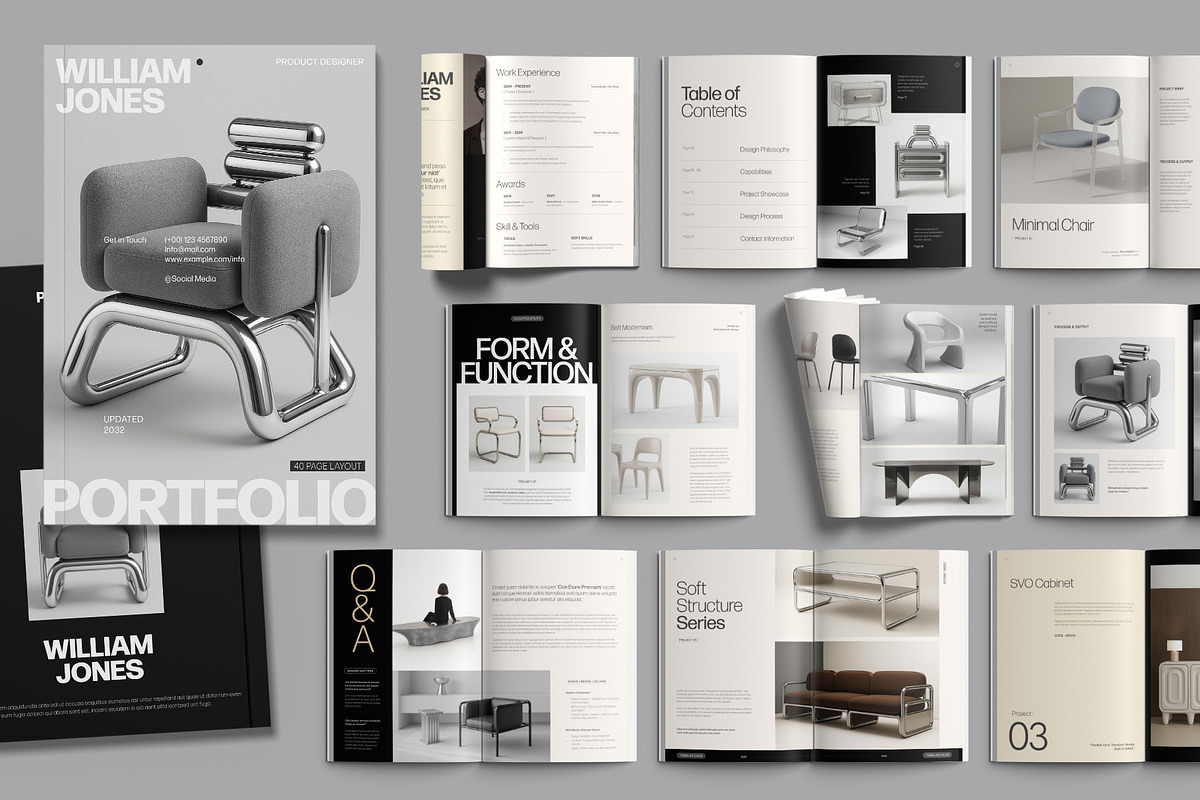 Minimalist Portfolio Template, a Magazine Template by BrandPacks (Photo 6 of 6)