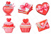 Coquette Valentine's Day Clipart, an Illustration by DreamPrint404 (Thumbnail 2 of 4)
