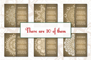 Vintage greeting cards with mandala, a Business Card Template by BEZIL-ART (Thumbnail 6 of 7)