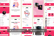 Crushly - Social and Dating App UI, an App Template by twinstd (Thumbnail 3 of 5)