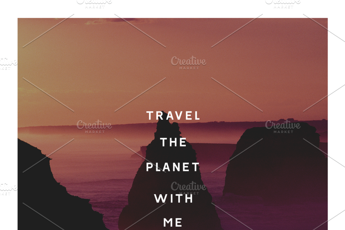 49 Instagram Travel Quote Images, a Social Media Template by Conflutech Designs (Photo 4 of 5)
