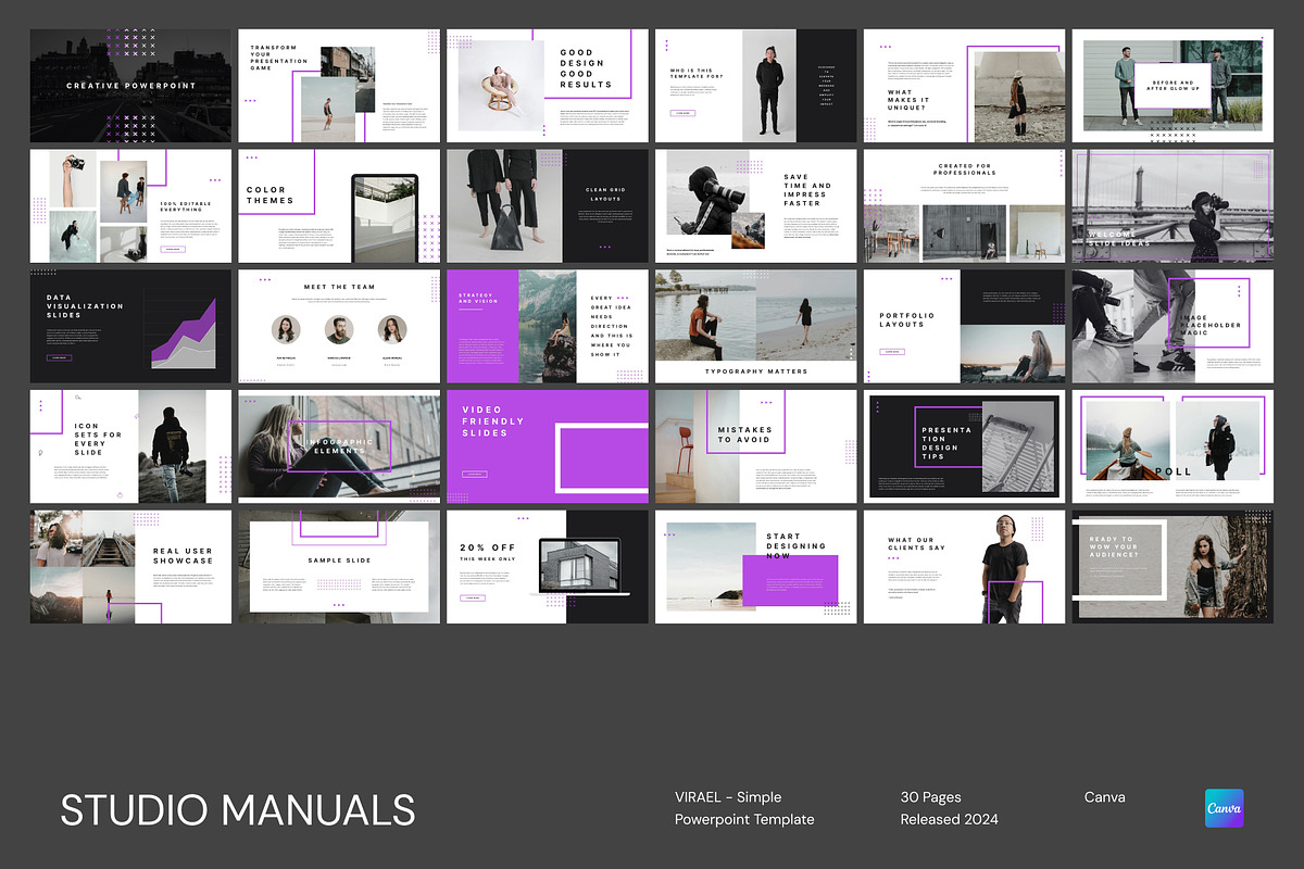 VIRAEL - Simple Powerpoint Template, a Social Media Template by Studio Manuals (Photo 8 of 8)