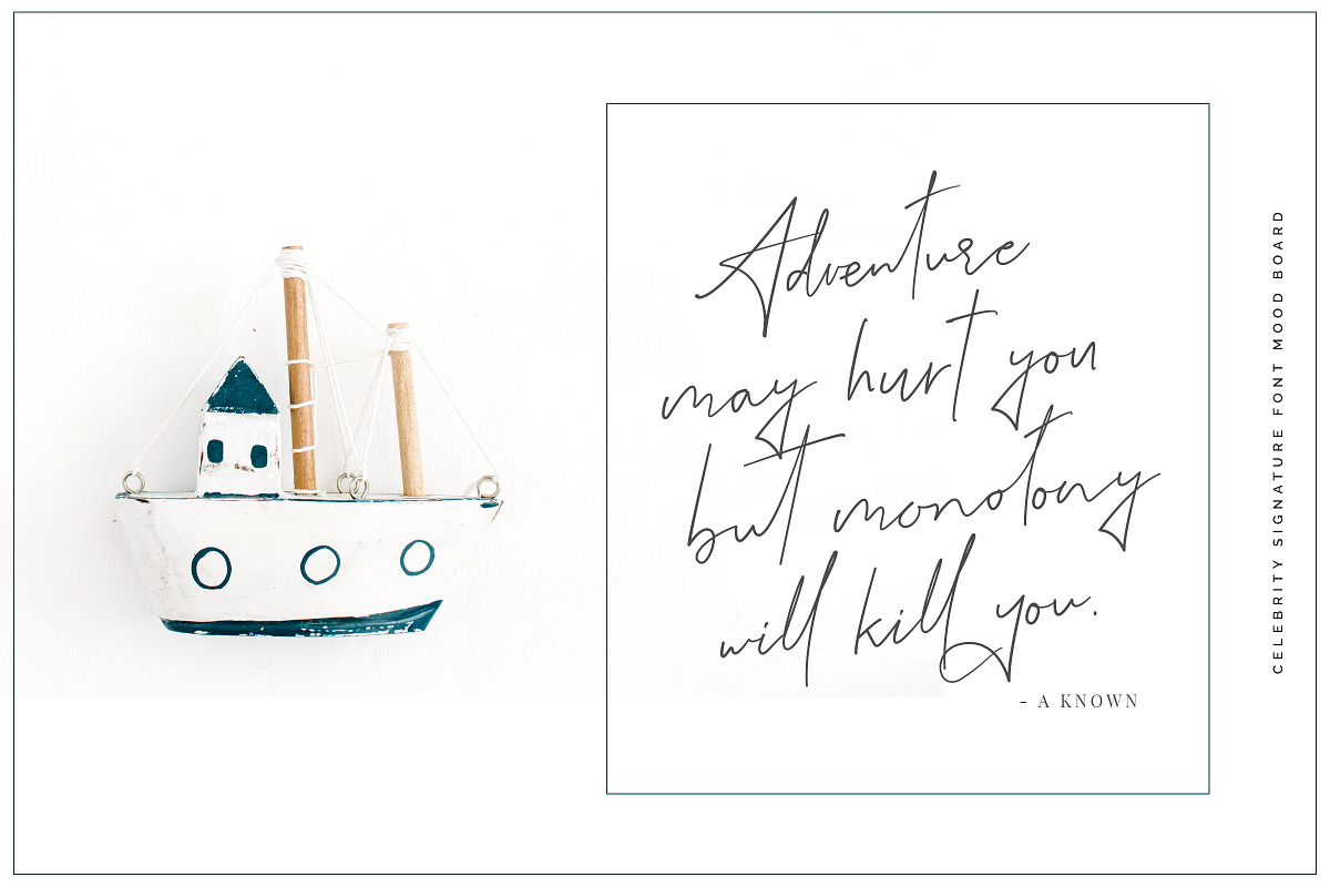 Celebrity Signature Font preview 2