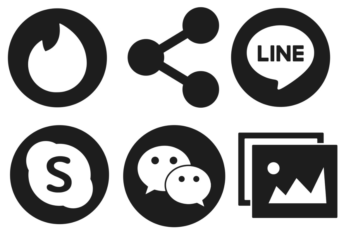 Social Media Marketing Icons Set 2, a Brush Add-On by Disasterology Ink (Photo 8 of 10)