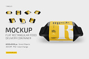 Flat Rectangular Container Mockup, a Cups & Container Mockup by Country4k (Thumbnail 1 of 4)