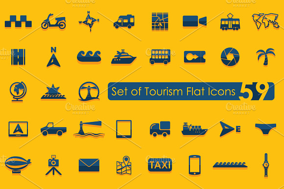 59 Tourism Icons
