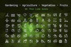 Gardening & Agriculture Linear Icons