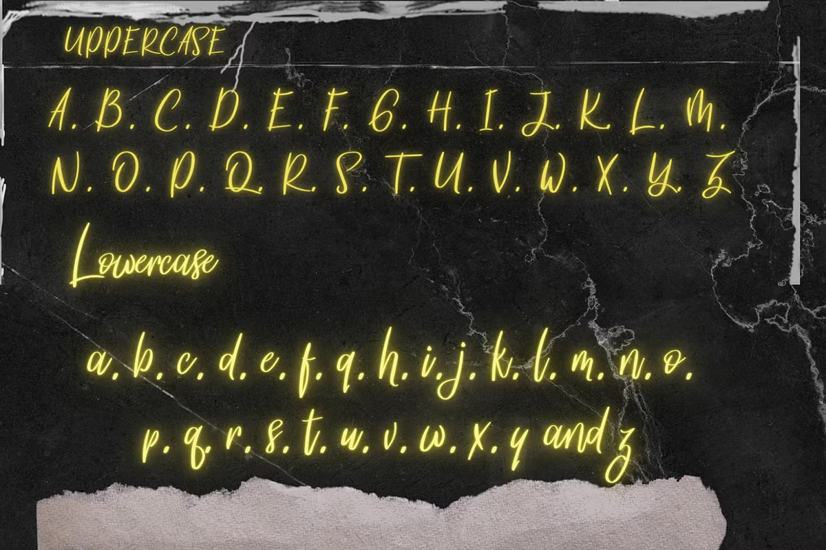 Heart Ticker Calligraphy Font, a Handwritten Font by GearShift (Photo 6 of 7)