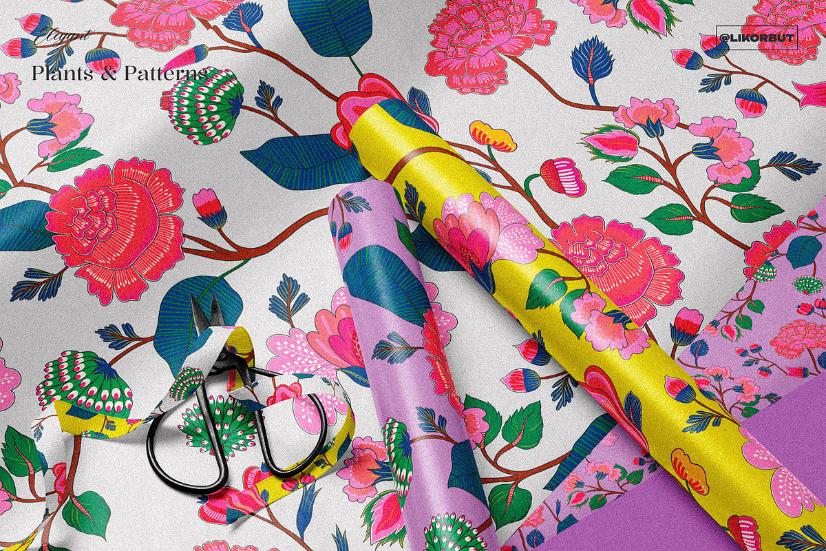 Boho Chintz Oriental Ethnic Pattern, a Pattern Graphic by likorbut (Photo 9 of 11)