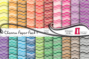 Chevron 3 Digital Paper Pack