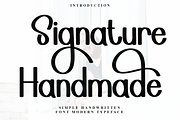 Signature Handmade, a Script Font by FreshTypeINK (Thumbnail 1 of 7)