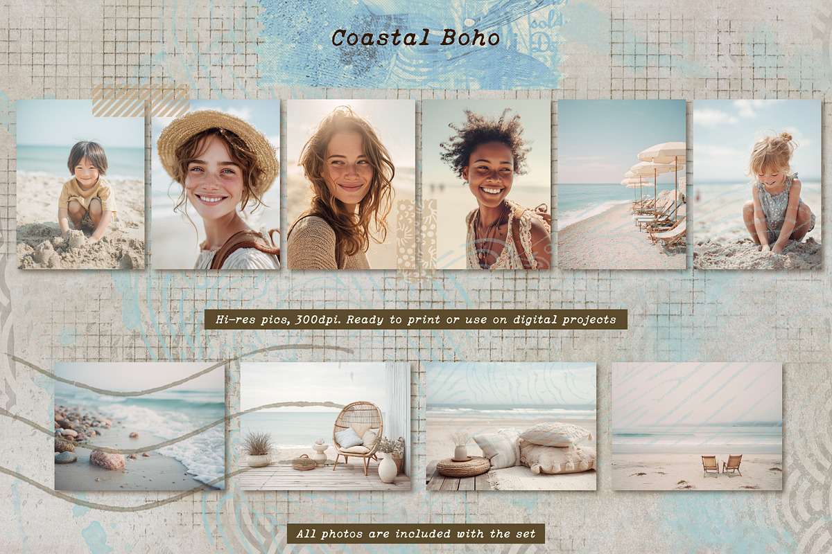 Coastal Boho - Graphic set, an Object Graphic by LuOtero (Photo 6 of 10)
