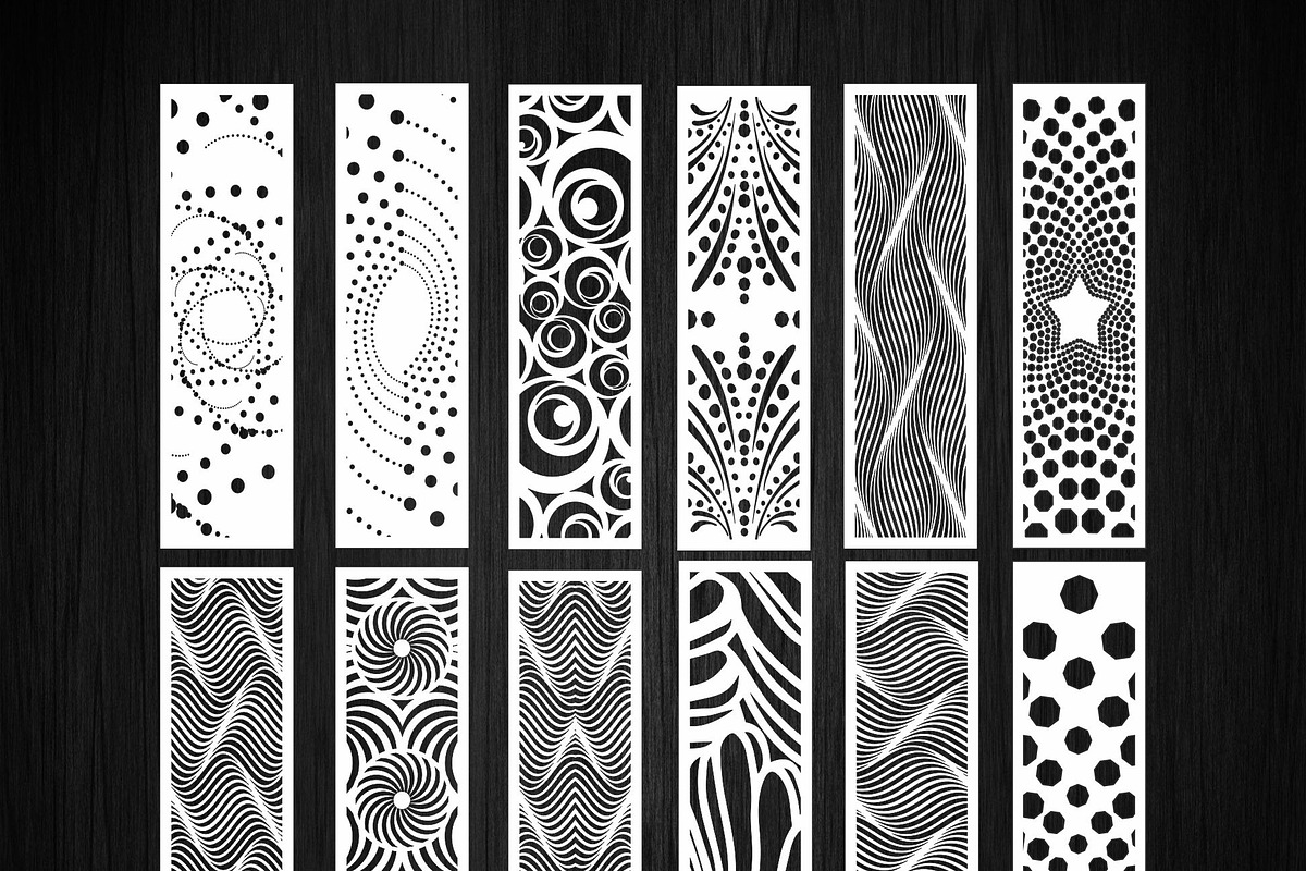 Set of 100 narrow decorative panels, a Graphic by CncCutModel (Photo 3 of 6)