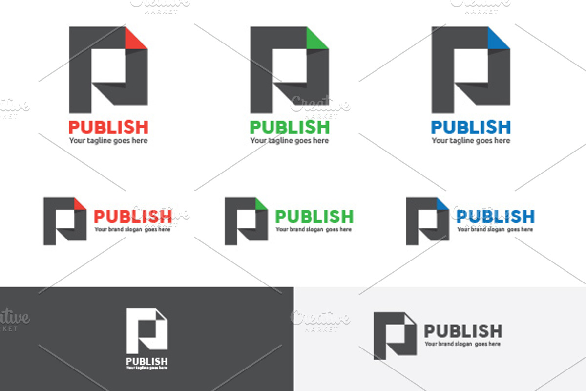 Publish Letter P Logo, a Branding & Logo Template by WheelieMonkey