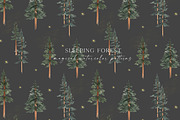 Sleeping FOREST. Watercolor animals, an Animal Illustration by Ooh Lily (Thumbnail 4 of 18)