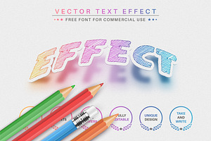 Rainbow Paper - Editable Text Effect