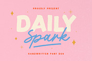 Daily Spark - Handwritten Font Duo, a Script Font by Sarid Ezra (Thumbnail 1 of 9)