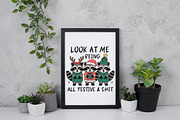 Funny Christmas Sarcastic Raccoon, an Illustration by Daily.Designs (Thumbnail 4 of 5)
