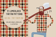 12 Lumberjack Tartan Patterns, a Background Graphic by Fendell Projects (Thumbnail 4 of 5)