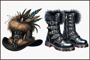 Watercolor Ataman Gothic Clipart, an Illustration by Sublimation Artist (Thumbnail 3 of 5)