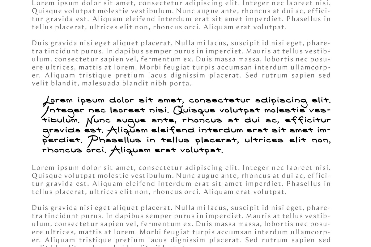 Nizary Natural Font preview 3