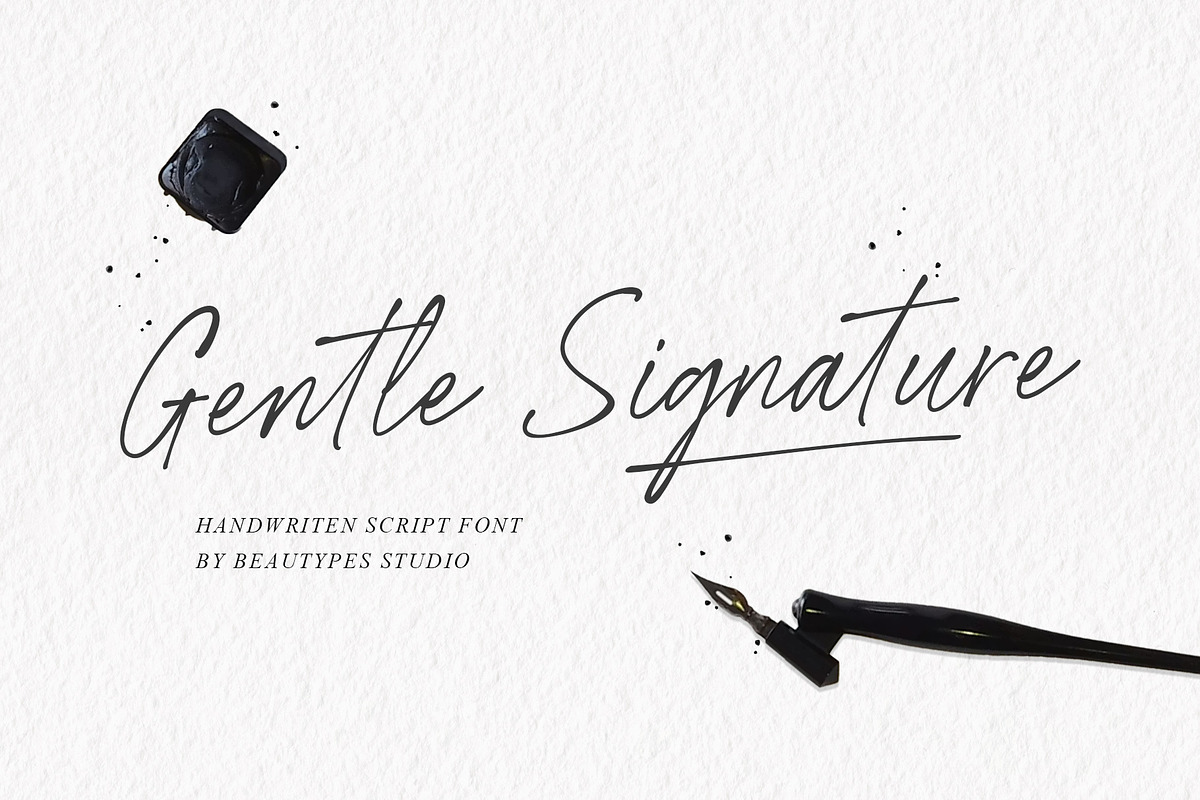 Gentle Signature, a Handwritten Font by Beautypes (Photo 1 of 7)