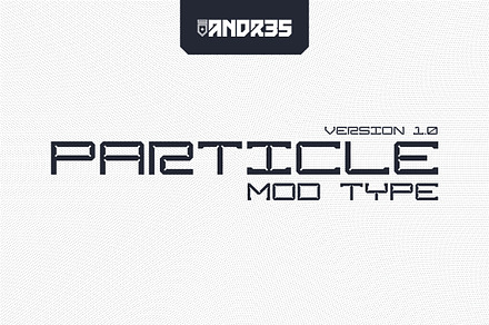 Particle Typeface, a Sans Serif Font by ANDR35