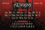Aethrim - Dark Fantasy Serif, a Blackletter Font by Artisan Themes (Thumbnail 2 of 12)