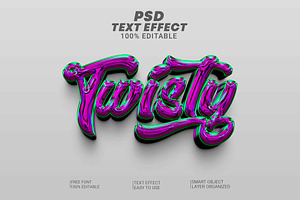 Editable Text Effect Fun Funky Twist