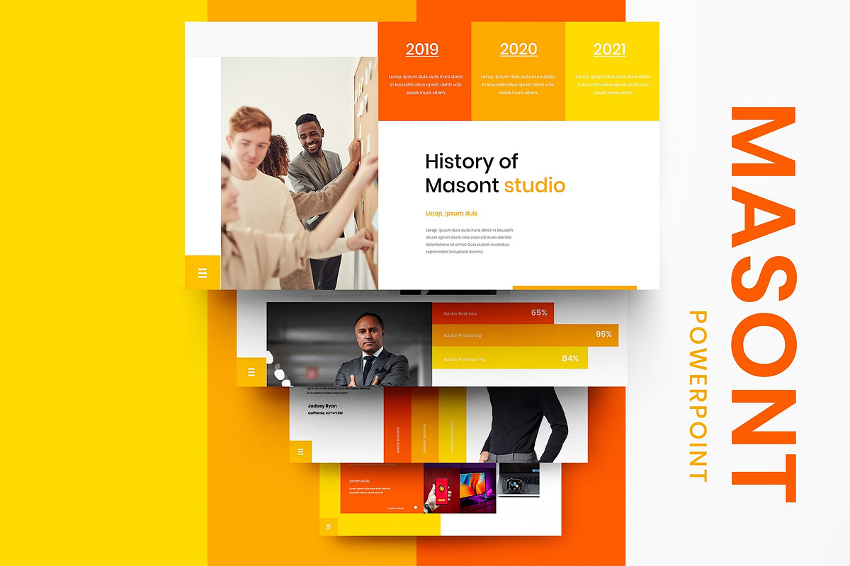 Masont – Business PowerPoint Templat, a Presentation Template by Dens Creative Studio (Photo 1 of 6)