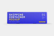 Shipping Container Mockup Set, a Packaging Mockup by mockupatelier (Thumbnail 10 of 12)