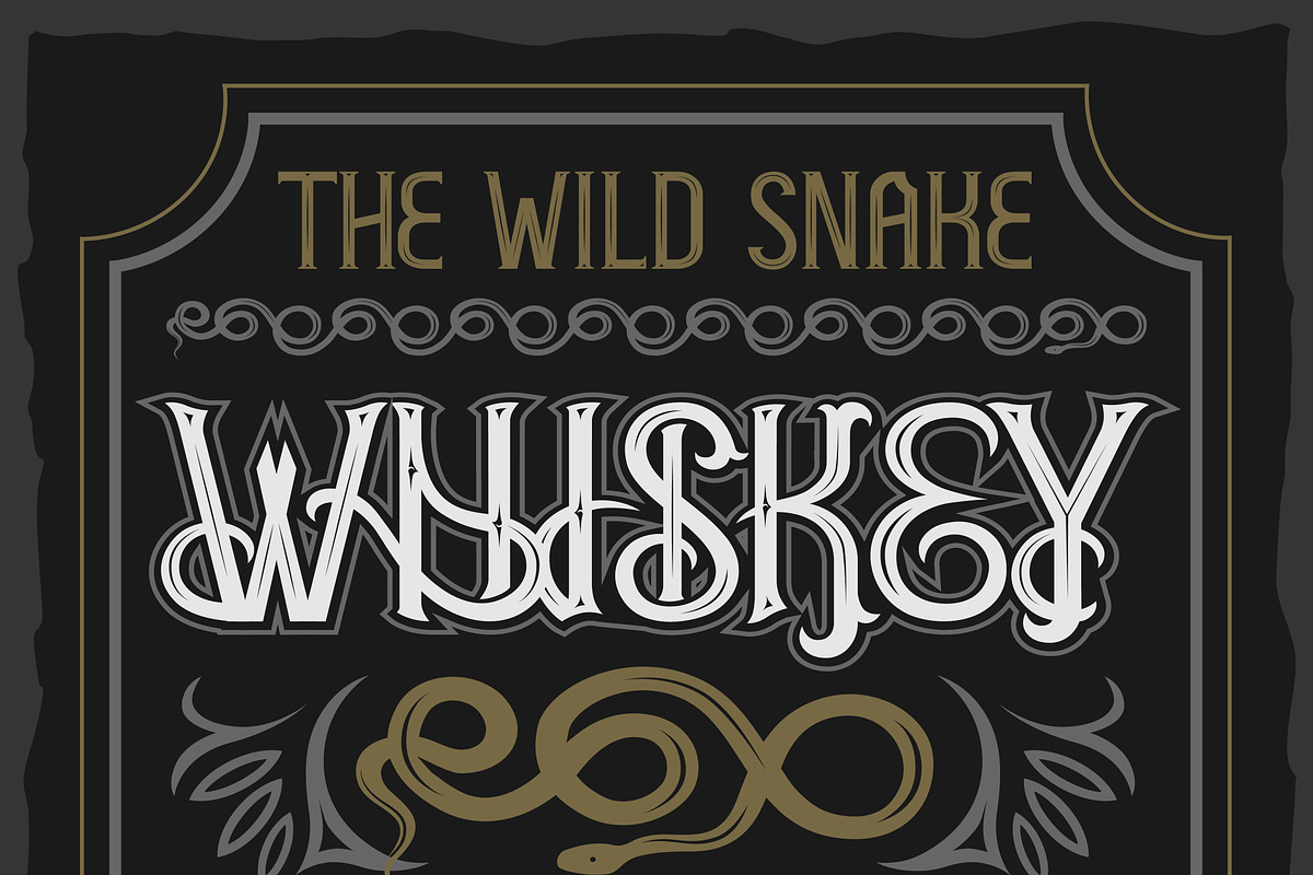 Hudson OTF vintage label font. preview 4