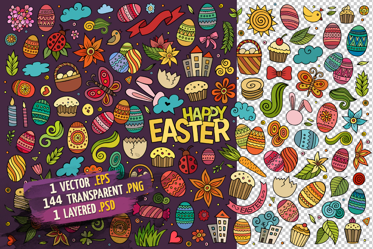 Easter Objects & Symbols Set, an Object Graphic by BALABOLKA (Photo 2 of 4)