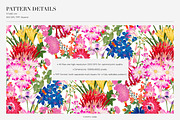 Vibrant Seamless Floral Patterns, a Pattern Graphic by LEAFure (Thumbnail 3 of 10)