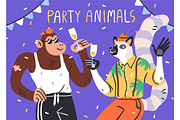 Happy birthday cards with animals, an Animal Illustration by Good Studio (Thumbnail 4 of 11)