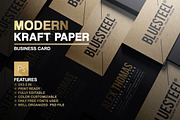 Modern Kraft Paper Business Card, a Business Card Template by Marvel (Thumbnail 1 of 5)