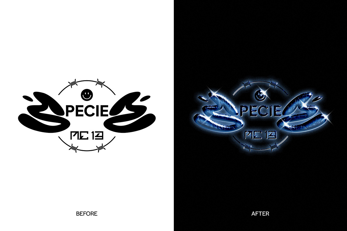 FROST CHROME Effect PSD, a Layer Style Add-On by Vermeulen Design Studio (Photo 4 of 4)