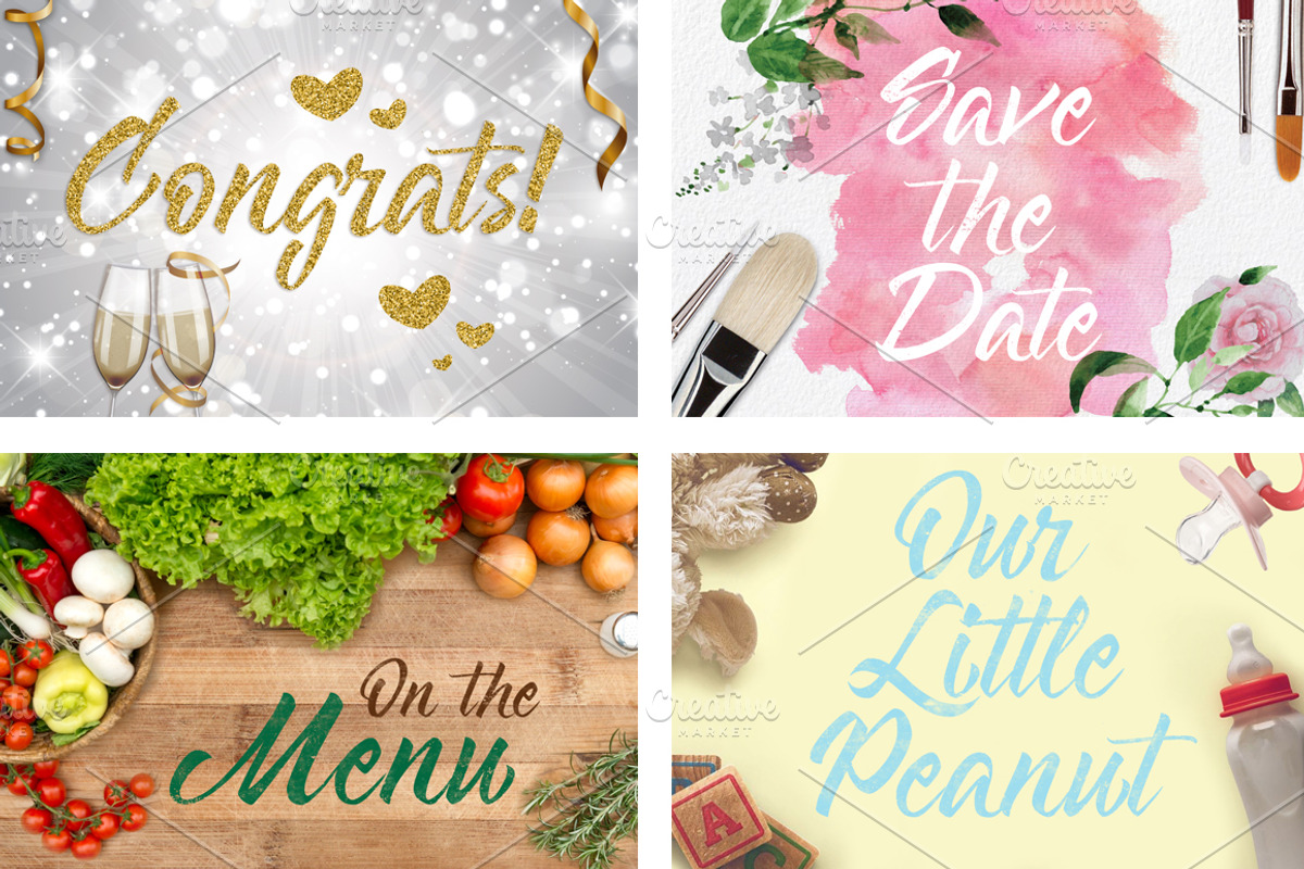 Glorified Script Font preview 2