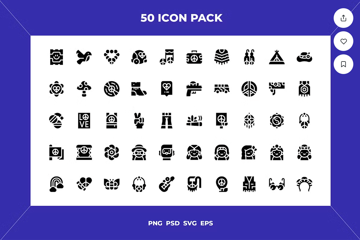 Hippies icons, an Icon by Wencory (Photo 2 of 2)