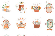 Baby Rabbit Illustrations Set, an Animal Illustration by OxanaTally (Thumbnail 6 of 13)