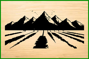 50 Mountain Silhouette Clipart Vecto, an Illustration by Gaye Art